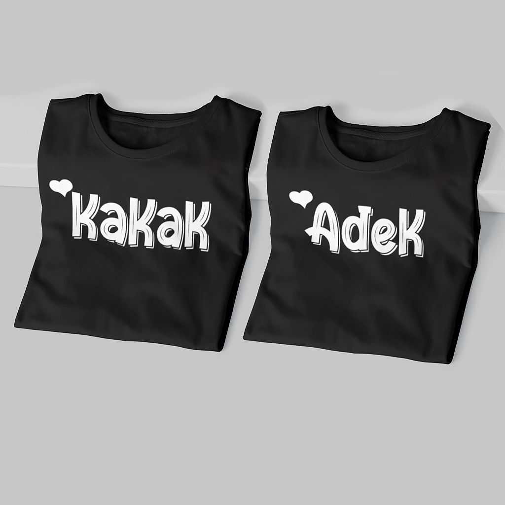 BESTPROMO KAOS COUPLE ANAK KEREN TERBARU ADIK KAKAK / COUPLE KELUARGA / COUPLE ADIK KAKAK 1-12