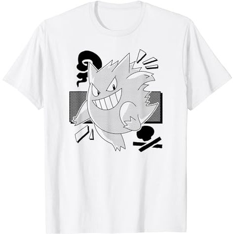 BAJU KAOS Pokémon - Gengar Manga T-Shirt