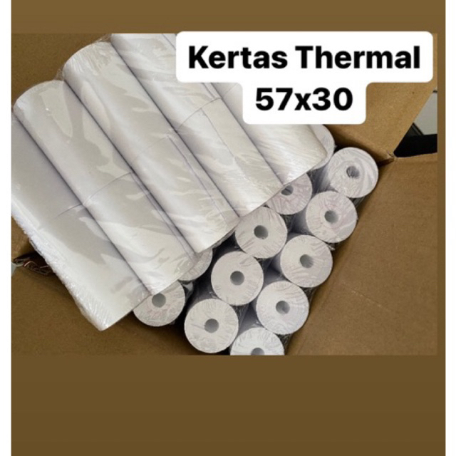 

Kertas Thermal Paper Roll 57x30 Per Roll