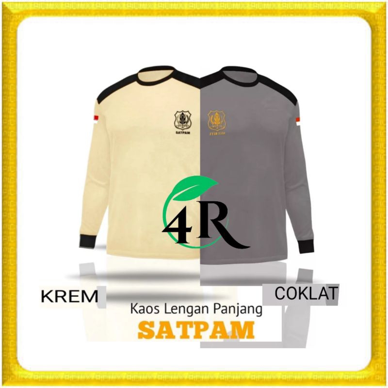 Kaos Satpam Security TERBARU 2022 Kaos Lengan Panjang Decker Security.KAOS SATPAM PANJANG . BAJU SAT