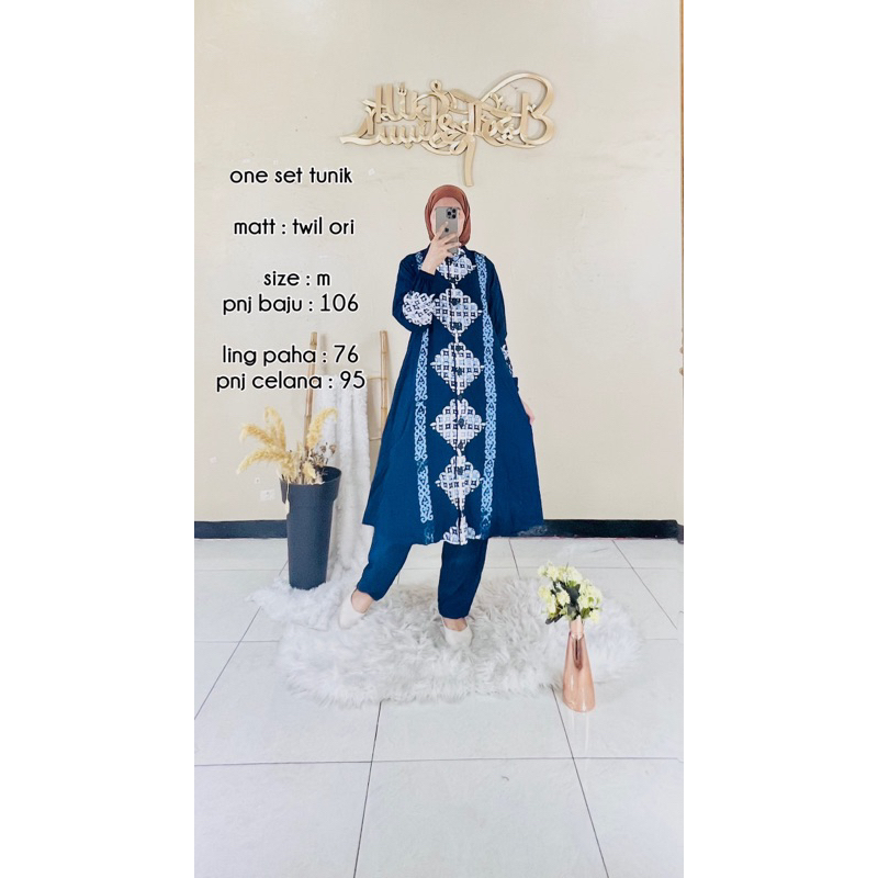 ONE SET TUNIK / SETELAN BAJU /BAJU WANITA