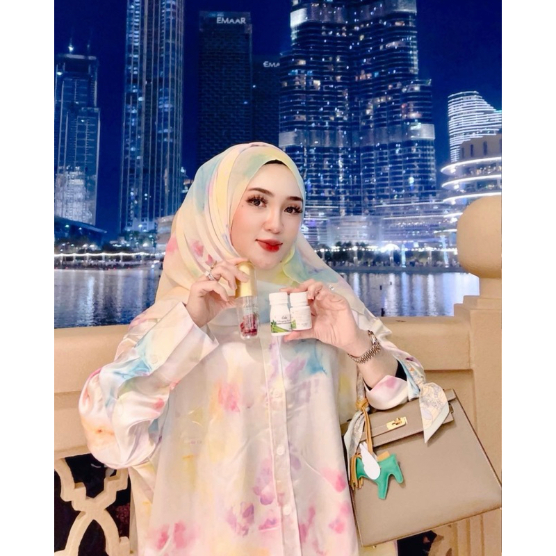 SETCEL + HIJAB ala shella saukia / SETELAN SHELLA SAUKIA / Baju lebaran