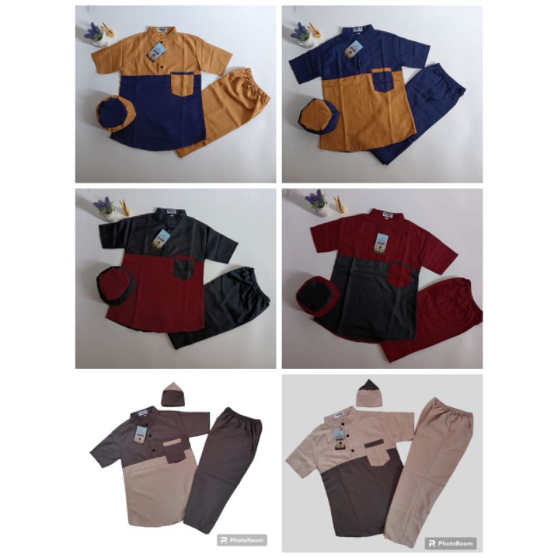 Baju koko setelan anak laki-laki // baju koko anak laki laki terkini viral premium 4 tahun - 10 tahu