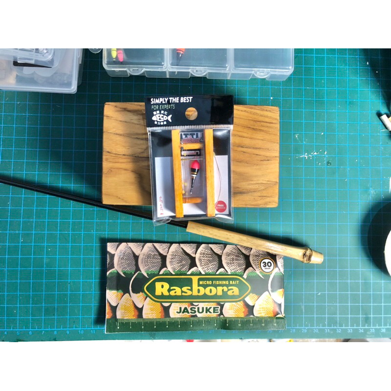 Pre Order 1 Set Tegek Tanago Micro Fishing dan Tanago Micro Fishing Rigging Set dan Umpan Rasbora