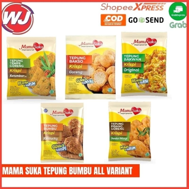 

Mamasuka tepung pisang goreng/tempe goreng/bakwan/serbaguna/ 70gram