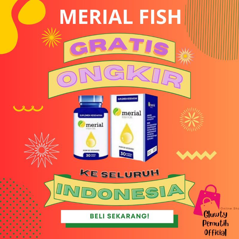 MERIAL FISH OIL - MINYAK IKAN HERBAL ALAMI - SUPLEMEN KESEHATAN ORIGINAL AMPUH