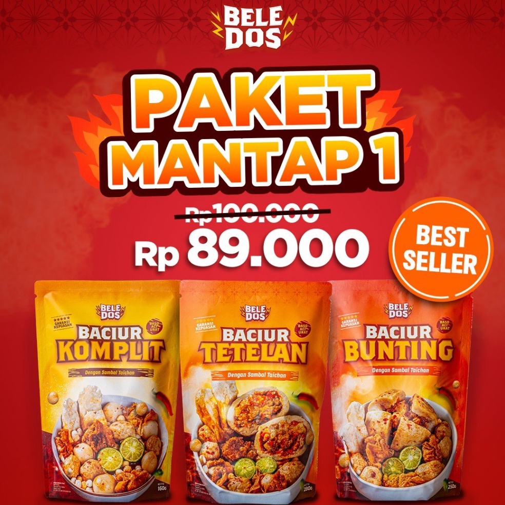 

RDL558 Beledos Paket Mantap 1 Baciur Komplit Baciur Tetelan Baciur Bunting