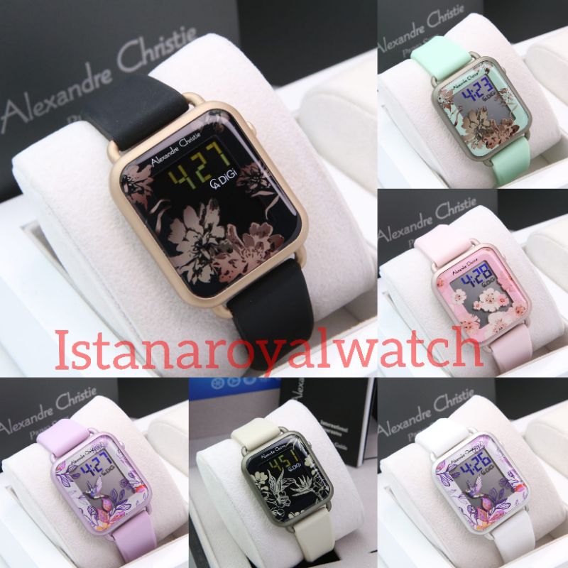 [BEST SELLER✔]JAM TANGAN WANITA ALEXANDRE CHRISTIE AC9332  / AC 9332 / AC 9378 / AC9378  RUBBER DIGI
