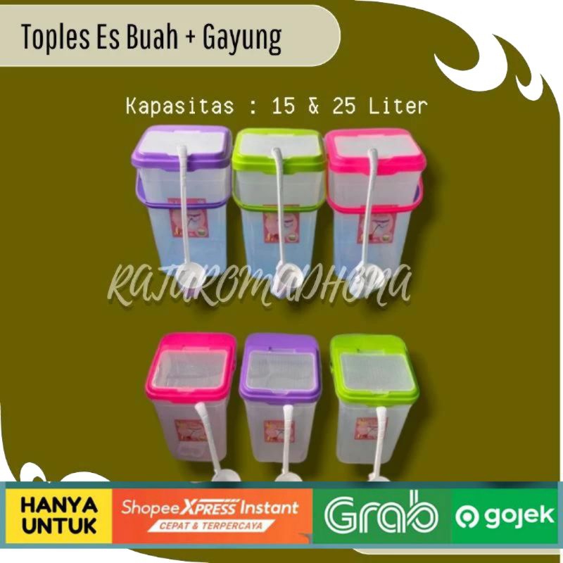 LOVENIA - TOPLES ES BUAH + GAYUNG 15 LITER - 25 LITER / AQUARIUM ES KELAPA / TOPLES ES KELAPA