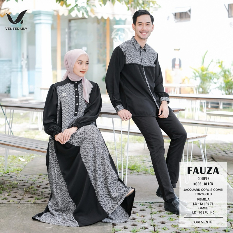 Gamis couple jumbo LD110 fauza couple