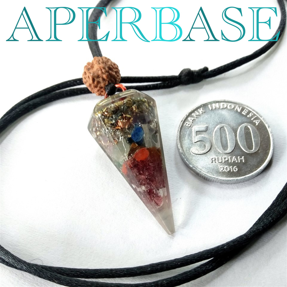 DOWSING PENDULUM ORGONITE 7 CHAKRA