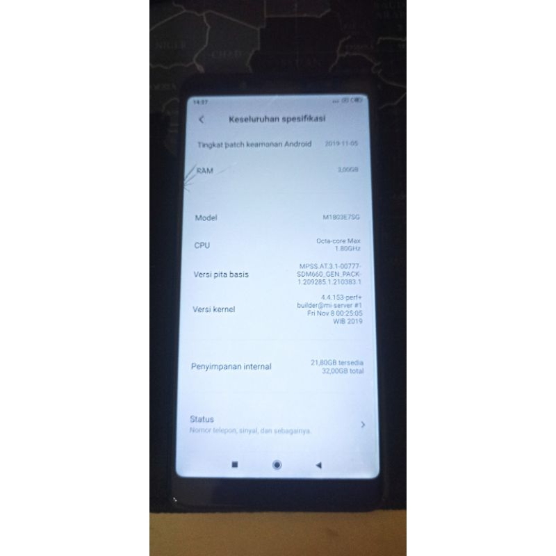 XIAOMI NOTE 5 (Second batangan)