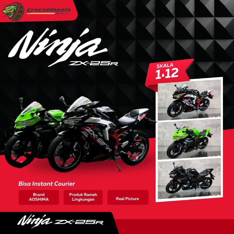 Miniatur Motor Kawasaki Ninja ZX 25R Diecast Kawasaki Ninja