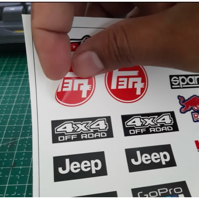 STIKER RC ADVENTURE SKALA 1:10 1:12 1:16 Sudah diCutting