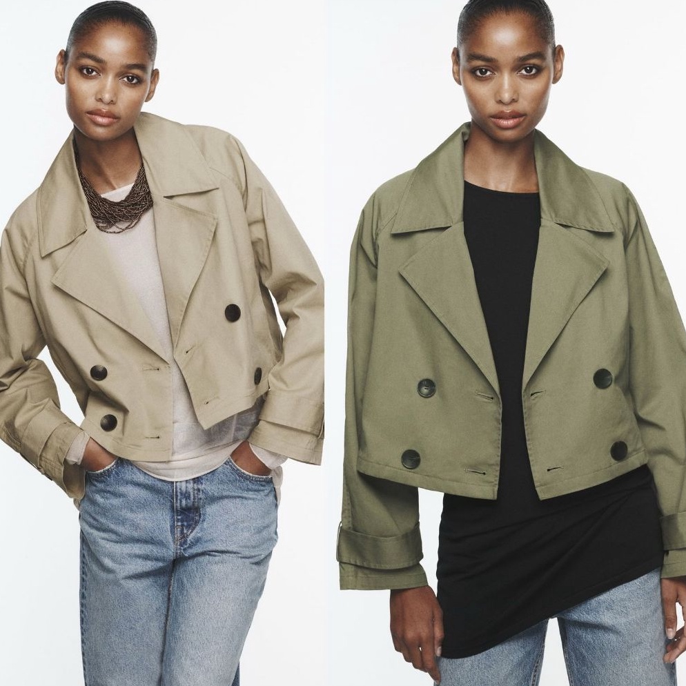 ART E19B ZR short trench coat DES