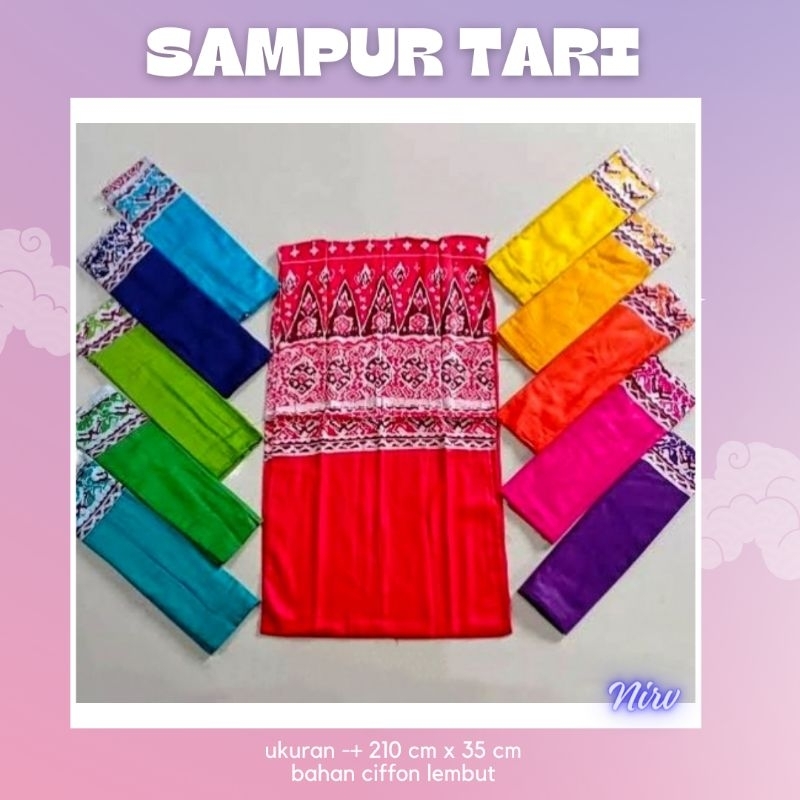 SMAPUR BATIK/SAMPUR TARI CINDE/SELENDANG TARI BATIK/SELENDANG