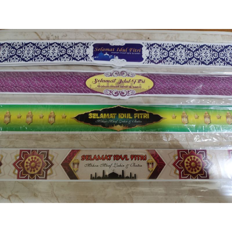 

Paper belt toples lebaran idul Fitri 3x45 cm 25 lembar