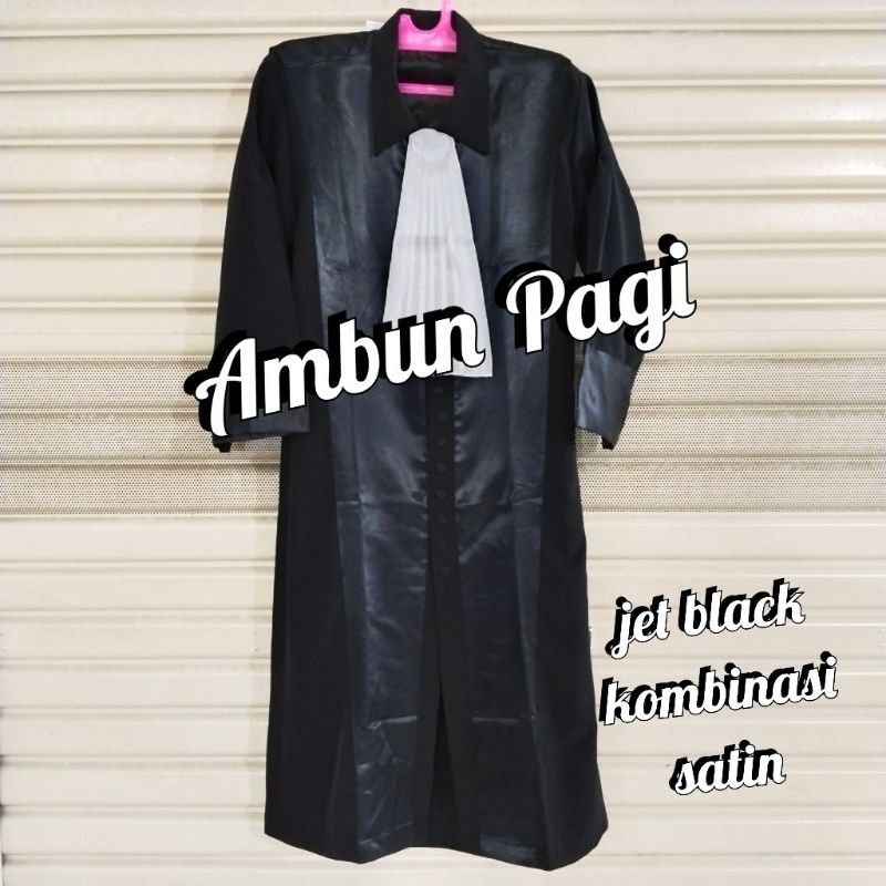 

best seller baju toga advokat toga pengacara bahan jet black ready stock