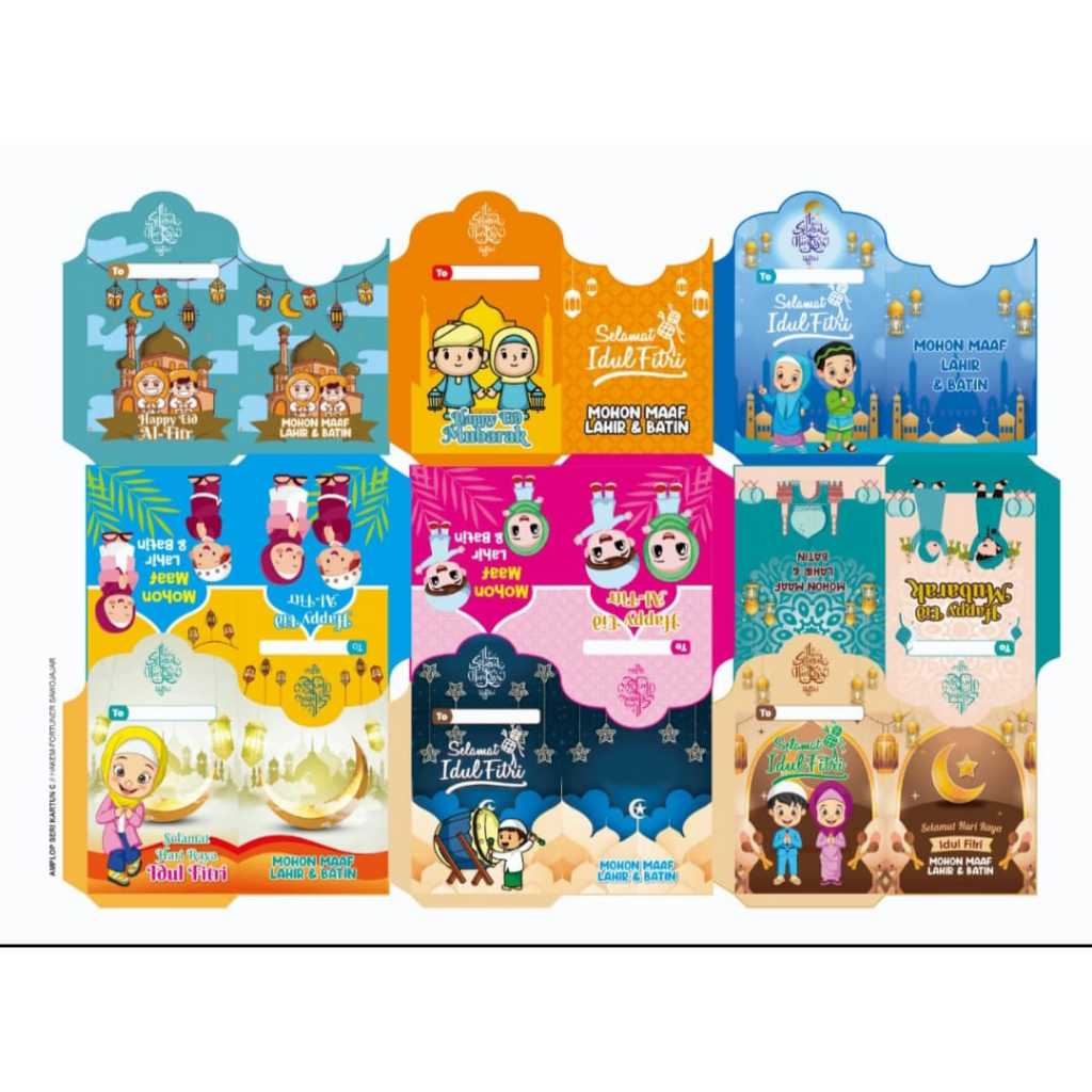 

Amplop lebaran sudah di lem 1 pack (isi10)