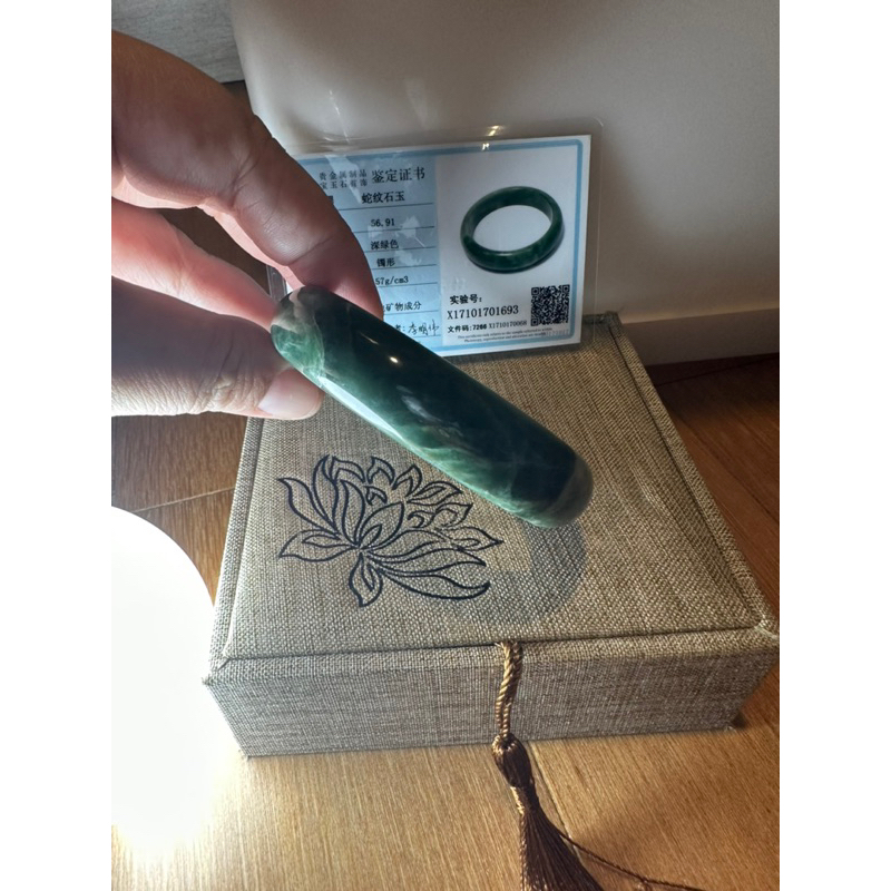 Gelang Giok China asli premium quality sertifikat original giok