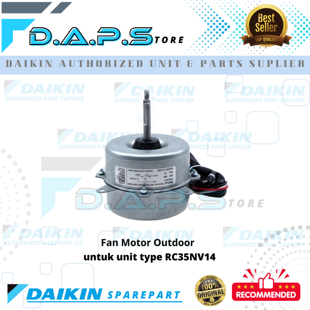 Motor Fan Outdoor - Fan Motor Outdoor AC DAIKIN Thailand 1,5 PK RC35NV14