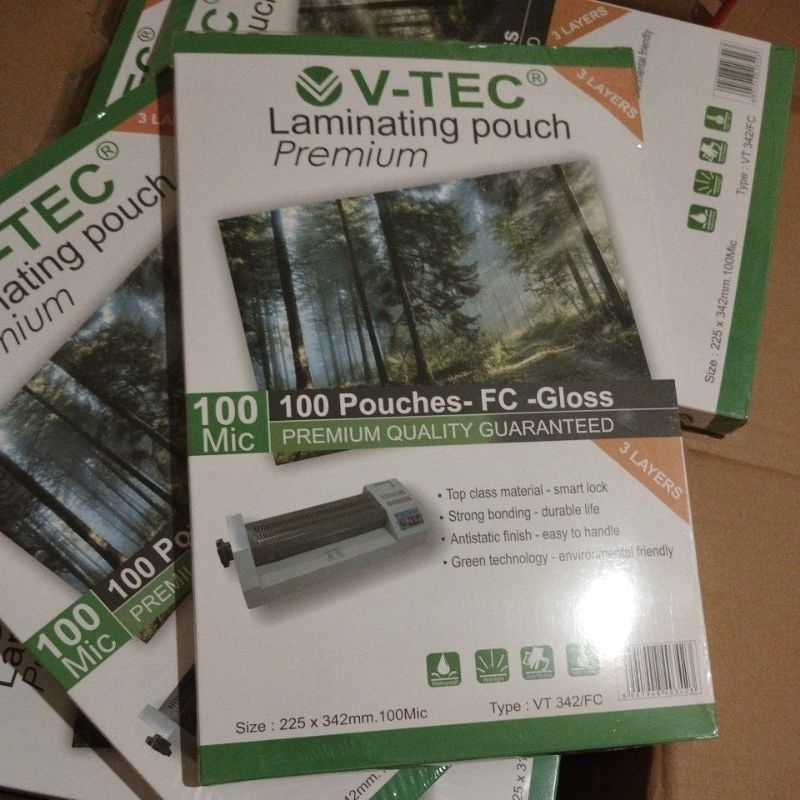 

PLASTIK LAMINATING V TEC A4 F4 A3