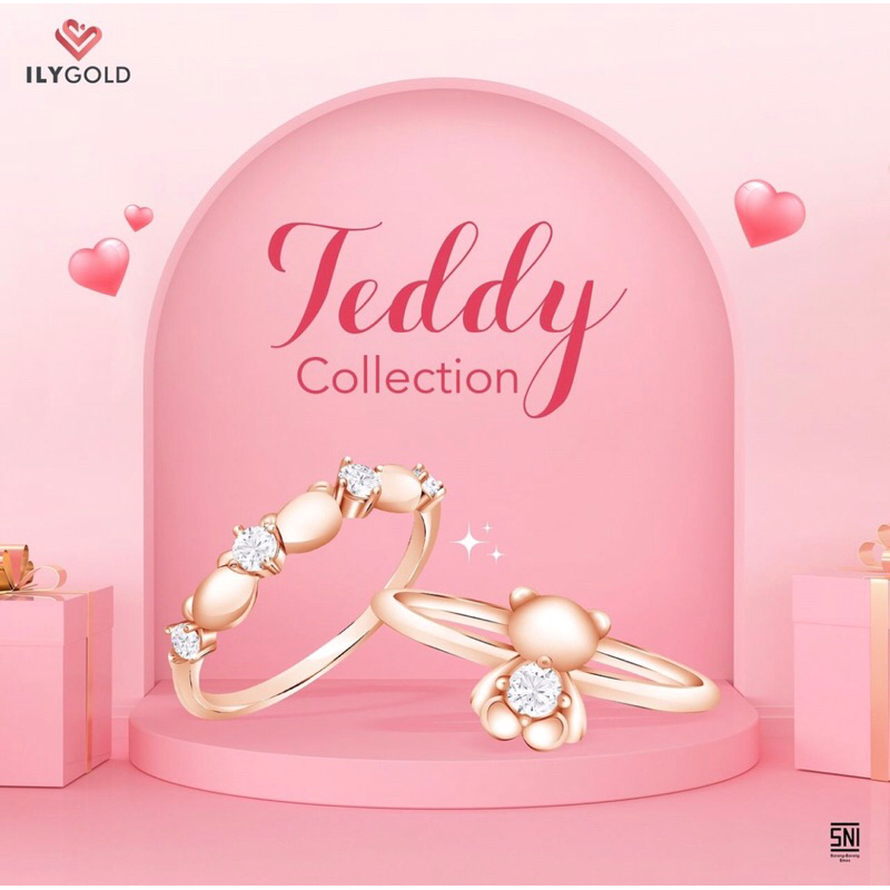 Ily Gold Teddy Collection Ring-9k