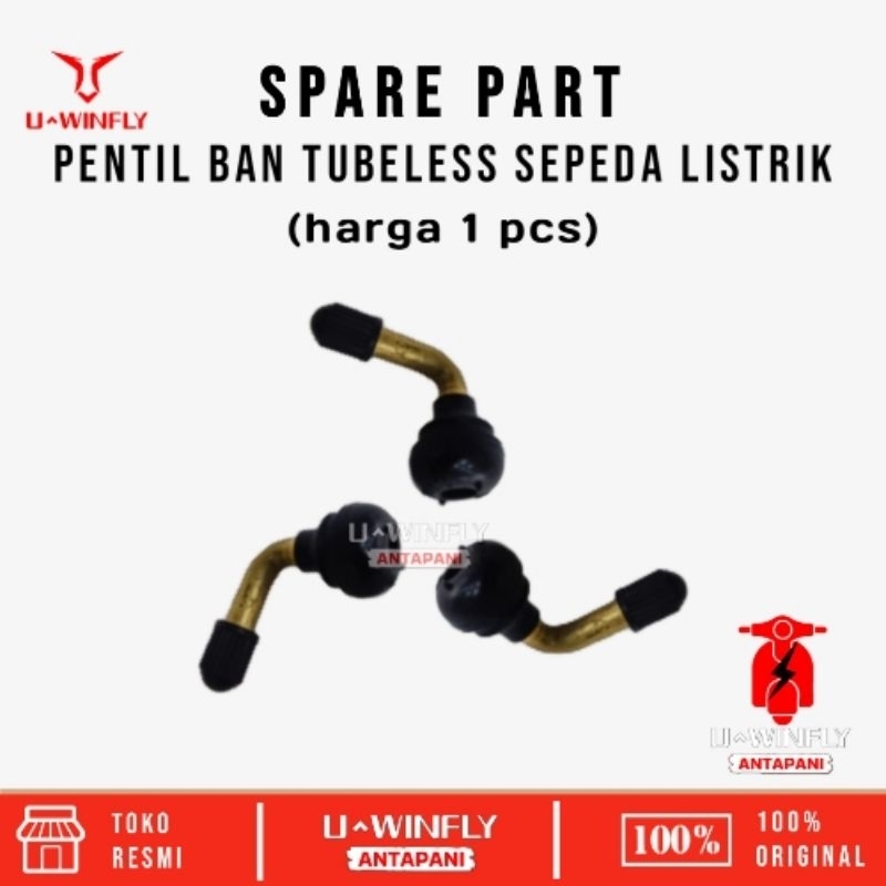 Pentil Tubeless Ban sepeda listrik anti karat