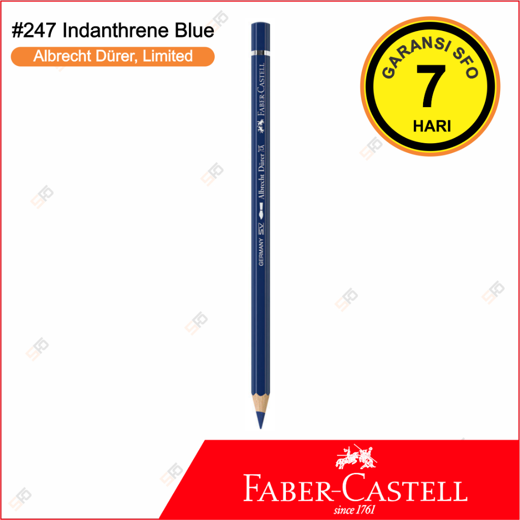 

LE Albrecht Durer Faber Castell Satuan - 247 Indanthrene Blue - Watercolor Pencil - Limited Edition