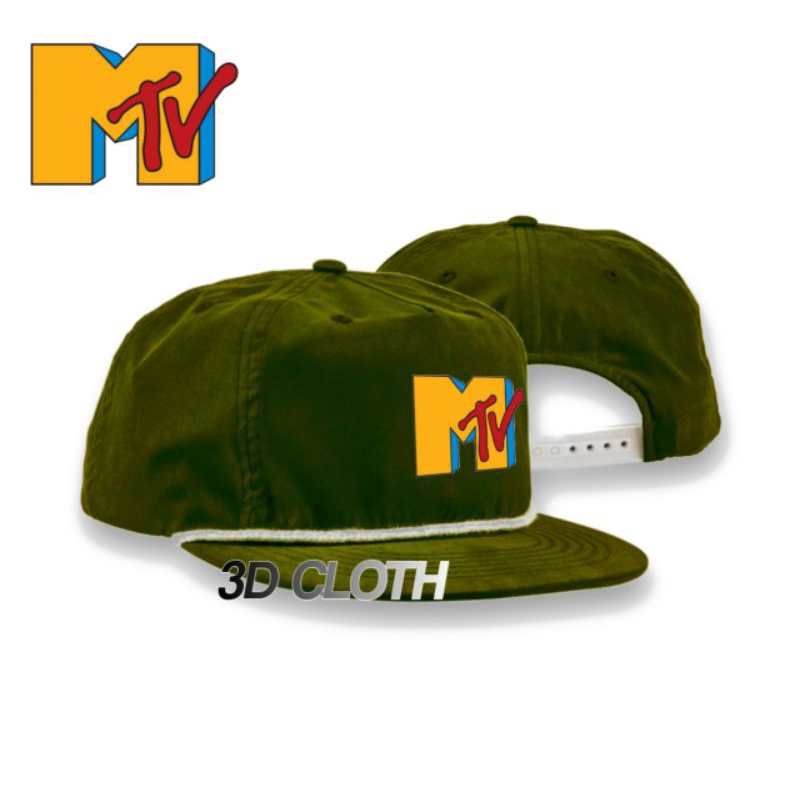 Topi Snapback Classic MTV / Snapback Oldskool Casual Vintage Rope Hat Distro Pria Wanita