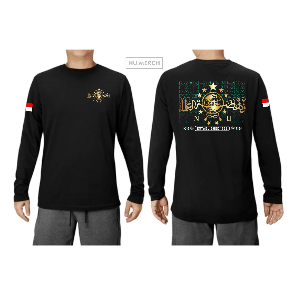 KAOS DISTRO PANJANG DESAIN LOGO NU / KAOS NU / KAOS NAHDLATUL ULAMA / KAOS NU PANJANG