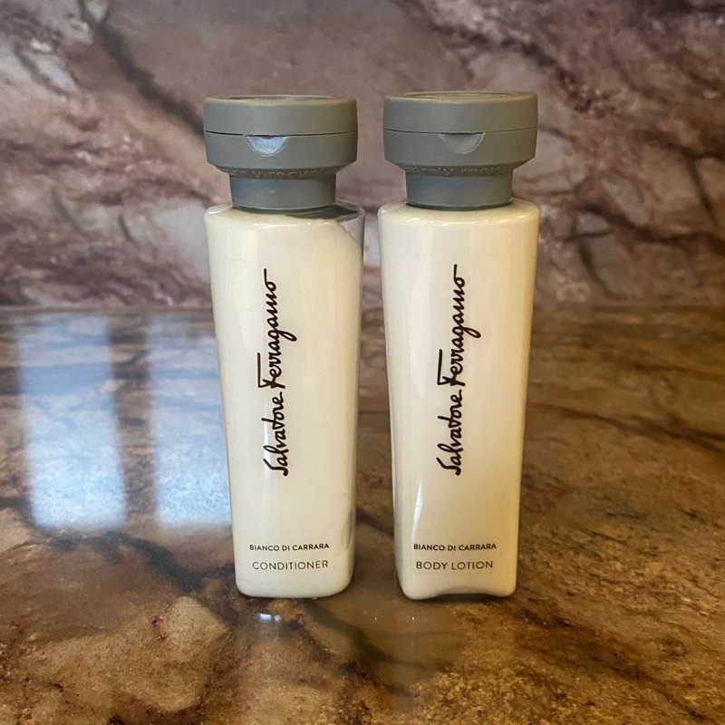 SALVATORE FERRAGAMO Body Lotion Bianco Di Carra & Conditioner Rambut 50 ml