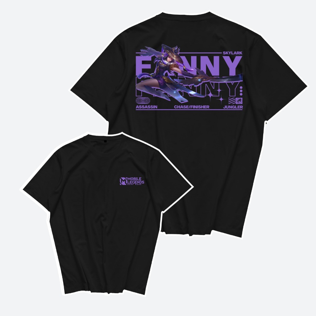 Kepsnime - Fanny Skylark - Kaos Game Mobile Legends - T-Shirt Combed 24s Unisex