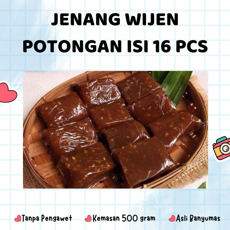 

Jenang Wijen 500 gram isi 16 pcs