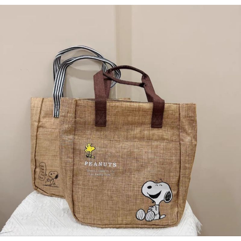 Tas Snoopy Import / Tas Tenteng Snoopy / Tas Bahu Snoopy / Tas Snoopy / Hand Bag Snoopy TERMURAH  / 