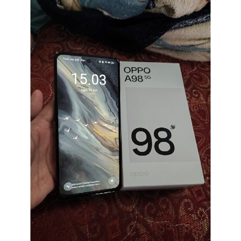 oppo a98 5g ram 8/256gb second fullset