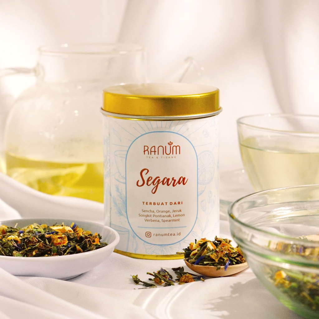

SEGARA / Artisan Tea Blend / Sencha Orange Calamansi Tea Blend / Energy booster dan Antioksidan / Premium Tea / Healthy Tea / Organic Tea LOOSE LEAF / 40gr - RANUM
