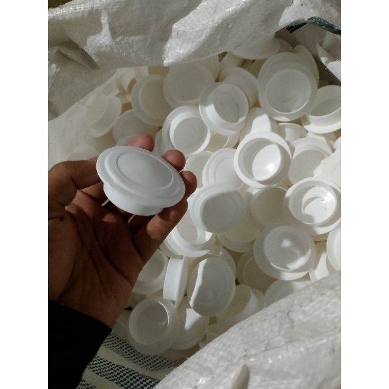 Penutup Lubang Netpot Hidroponik, Tutup gully, pipa pvc, Talang, Warna putih