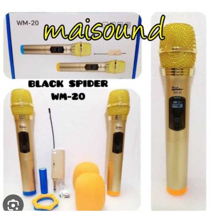 Mic Wireless Microphone wireless dan karaoke mic tanpa kabel