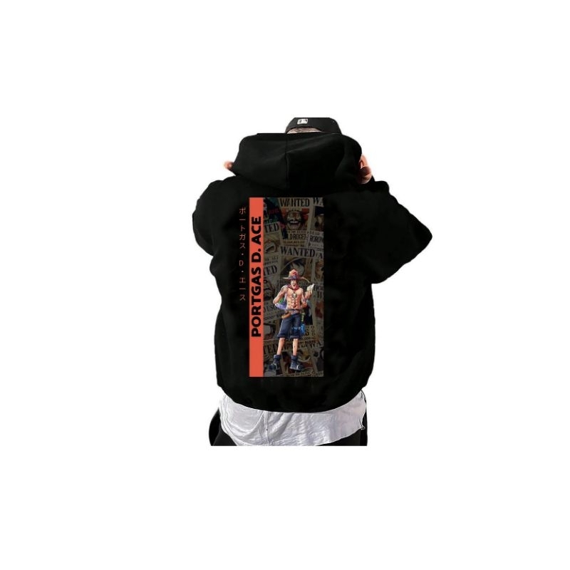 jaket Hoodie cotton fleece one piece ACE