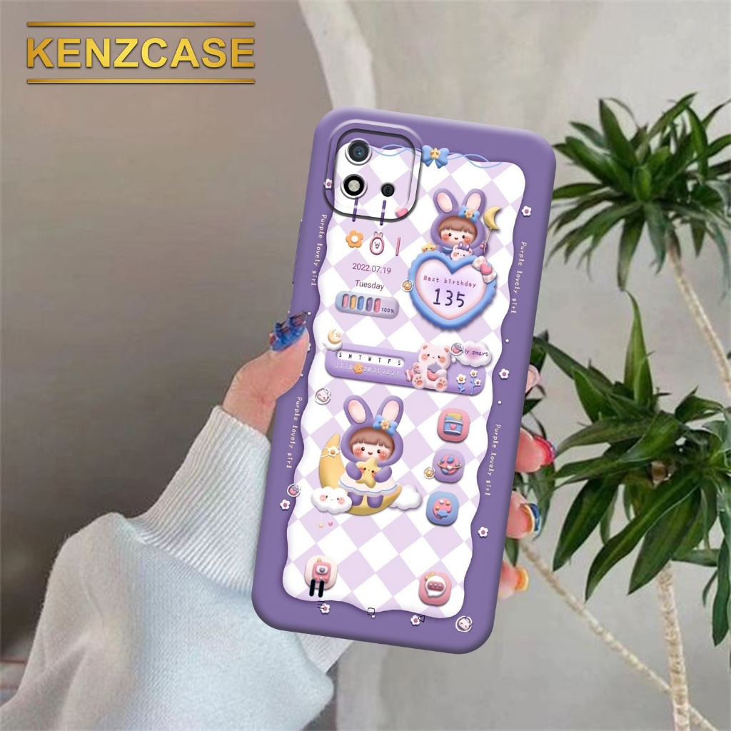 Soft case Hp REALME C11 2021/C20 - KENZCASE- Fashion Case Aesthetic - Silicon - Pelindung Belakang H
