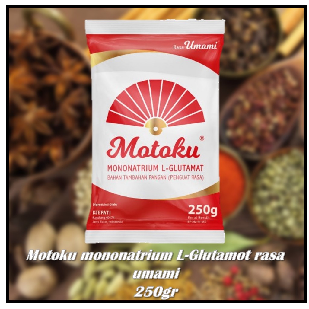 

Motoku mononatrium L-Glutamot rasa umami 250gr