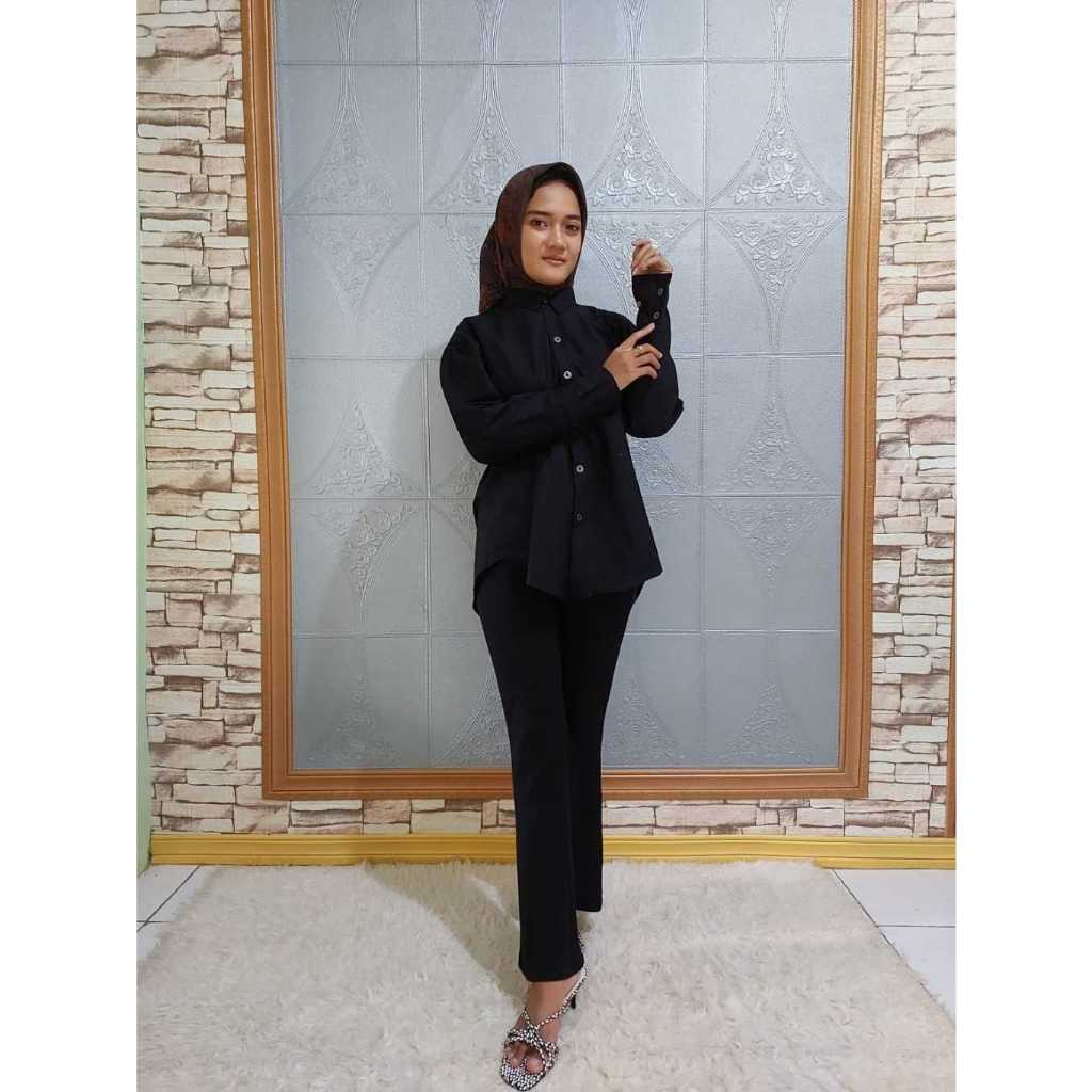 Blouse/ Kemeja/ Tunik Simple Bella Katun Primis Polos Terbaru 2024