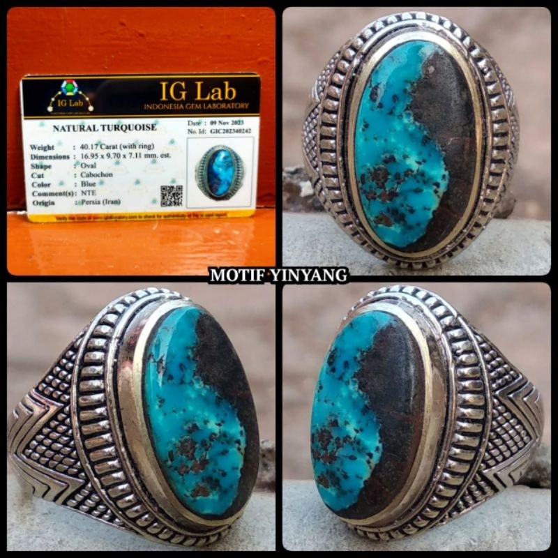 ORIGINAL PIRUS GAMBAR MOTIF YINYANG ( ASLI IRAN NTE )