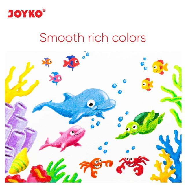 

bib Crayon / Krayon Oil Pastel - Joyko 24 Warna MURAH