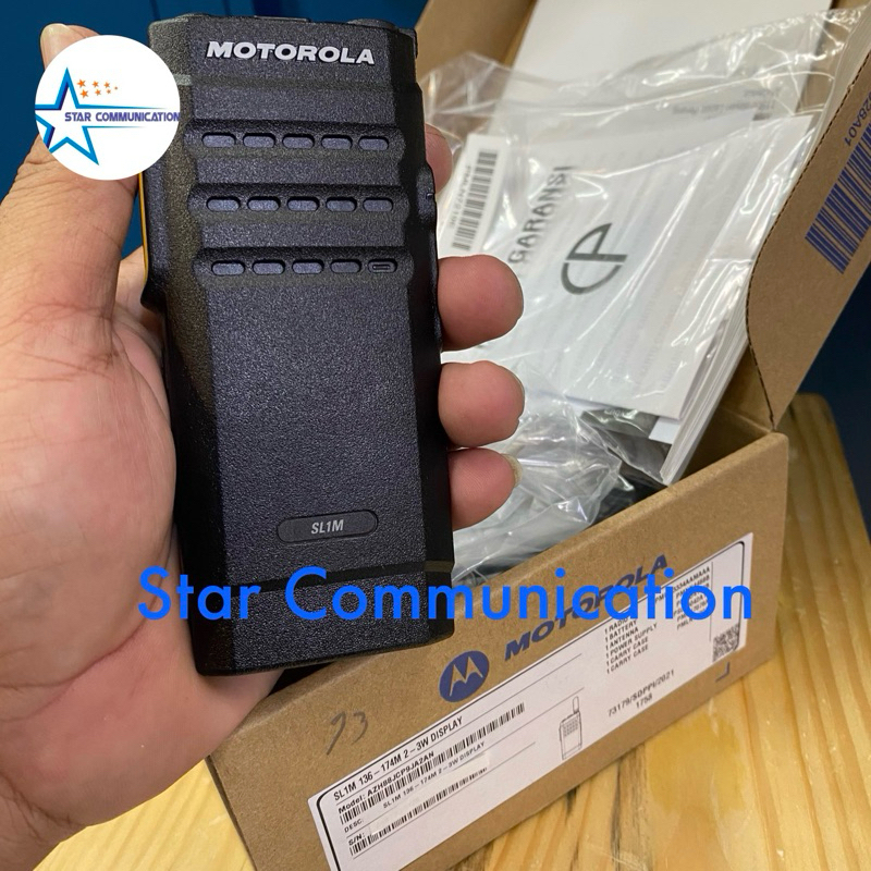 HT Motorola Slim Vhf Motorola Sl1m Vhf 136-174 Garansi 1Thn