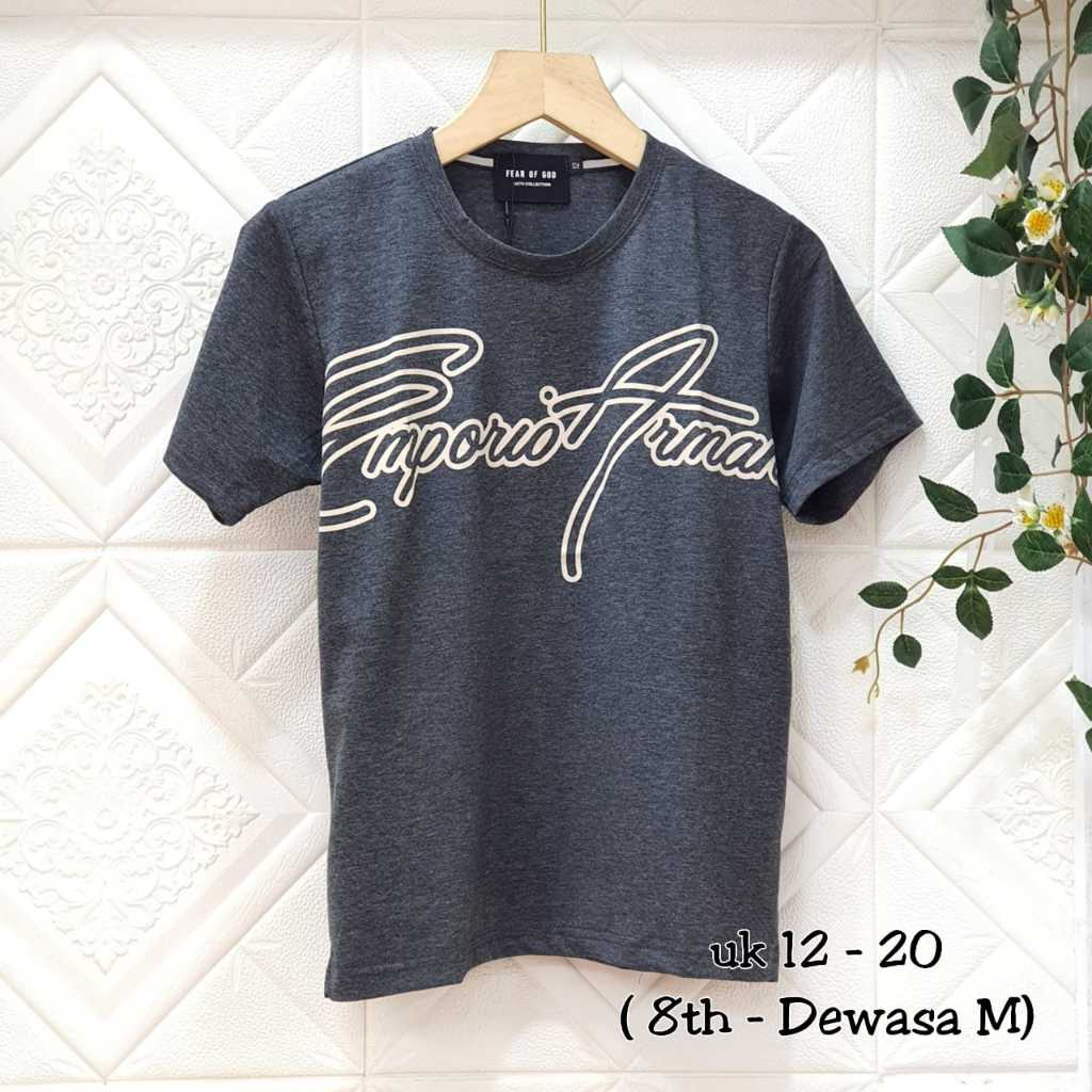 Kaos Couple Anak & Dewasa Emporio Armani Anak Laki-Laki Import