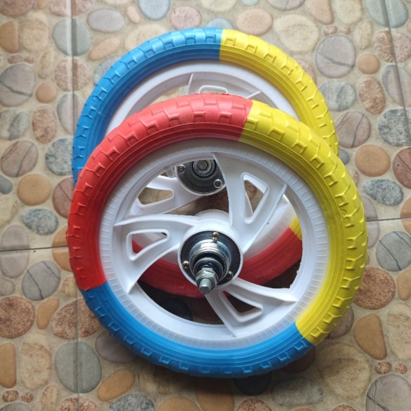 Ban sepeda roda mati 12" ban 12 inchi ban mati sepeda anak ban roda busa