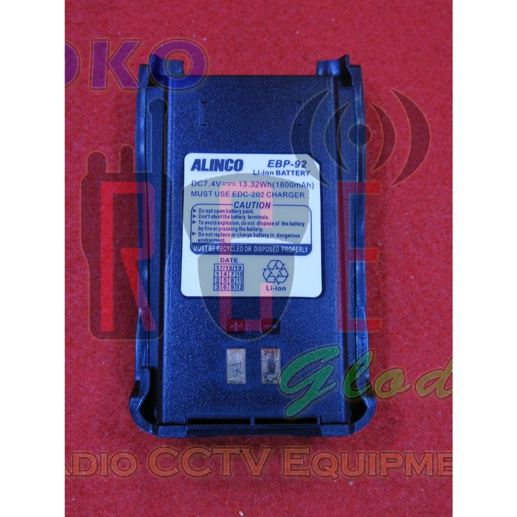 Baterai Alinco EBP-92 Baterai Ori HT DJ-CRX1 DJ-CRX3 DJ-CRX4 DJ-CRX5 EBP92
