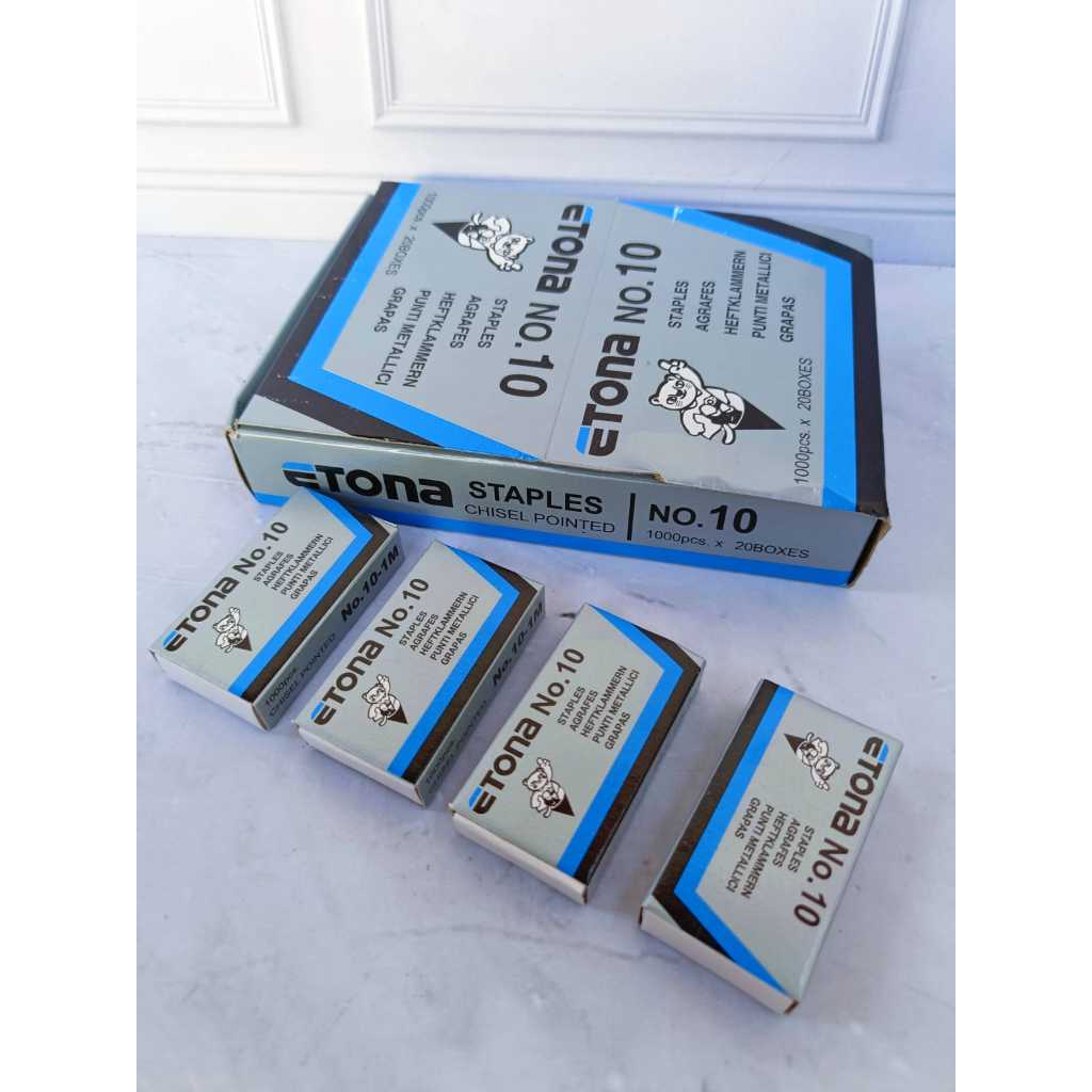 

Isi Staples Etona No 10 KECIL / per 10 kotak & 20 kotak